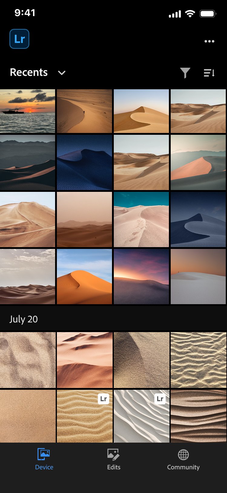 Lightroom export onboarding preview